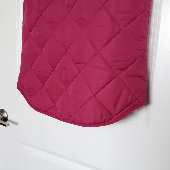 NWT J.Crew Factory Berry Puffer Vest - Picture 10 of 13